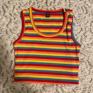 Colorful Striped Crop Top ❣️NWOT❣️